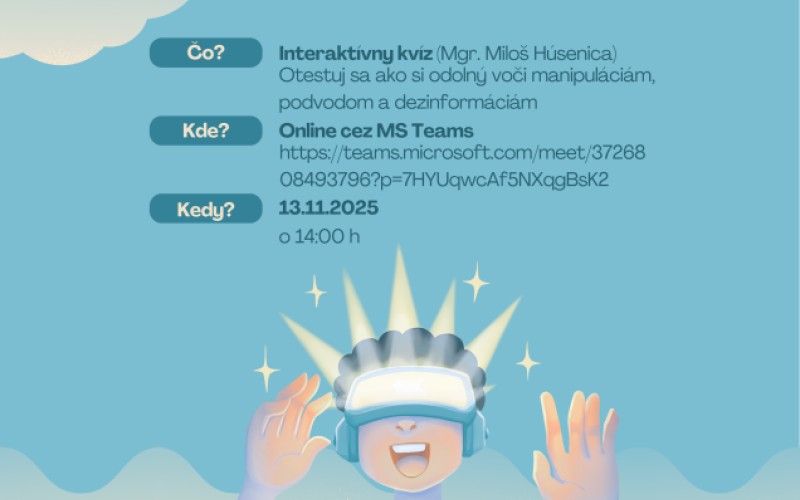 Online kvíz: Mediálna gramotnosť hrou