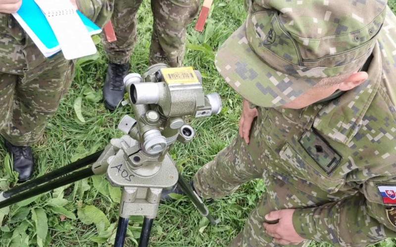 Odborná príprava kadetov delostrelcov