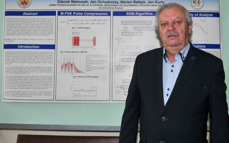 Významný vedec Zdeněk Matoušek z Akadémie ozbrojených síl