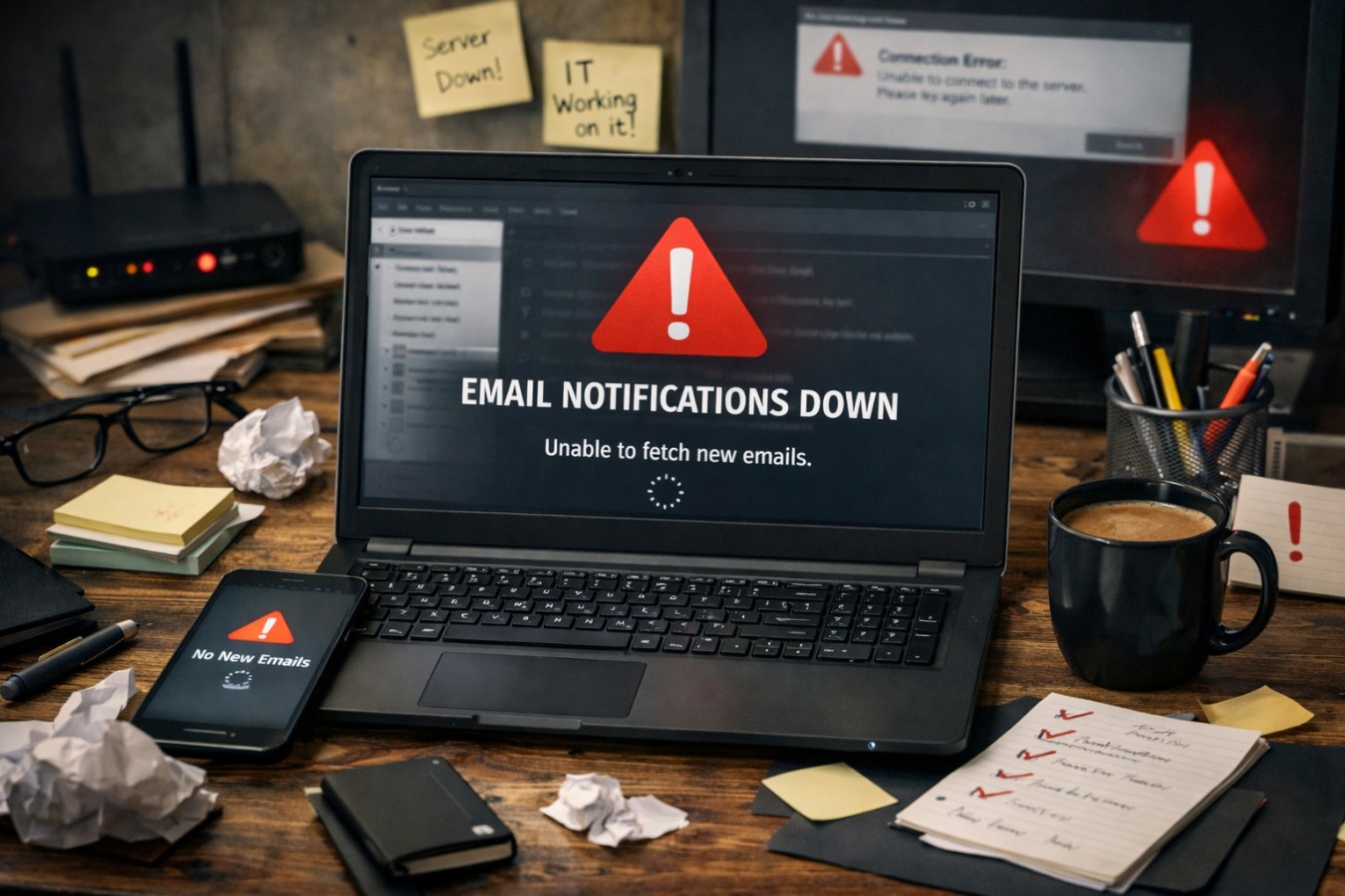 Výpadok zasielania e-mailových upozornení