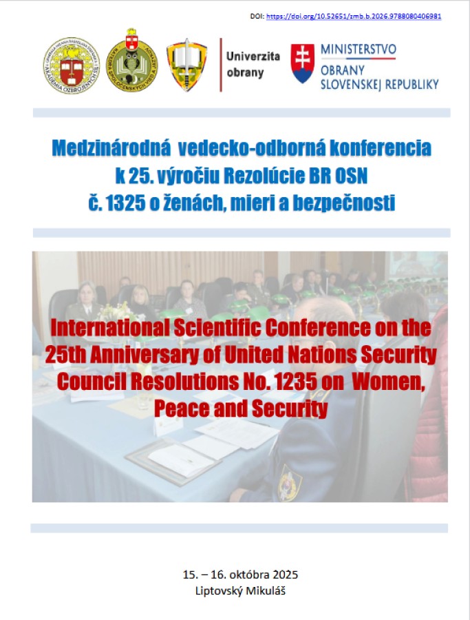 Nový zborník k 25. výročiu Rezolúcie BR OSN č. 1325 v katalógu AK AOS
