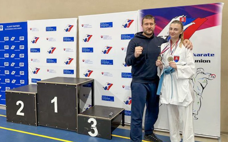 Striebro a bronz na seniorských Majstrovstvách Slovenska v karate