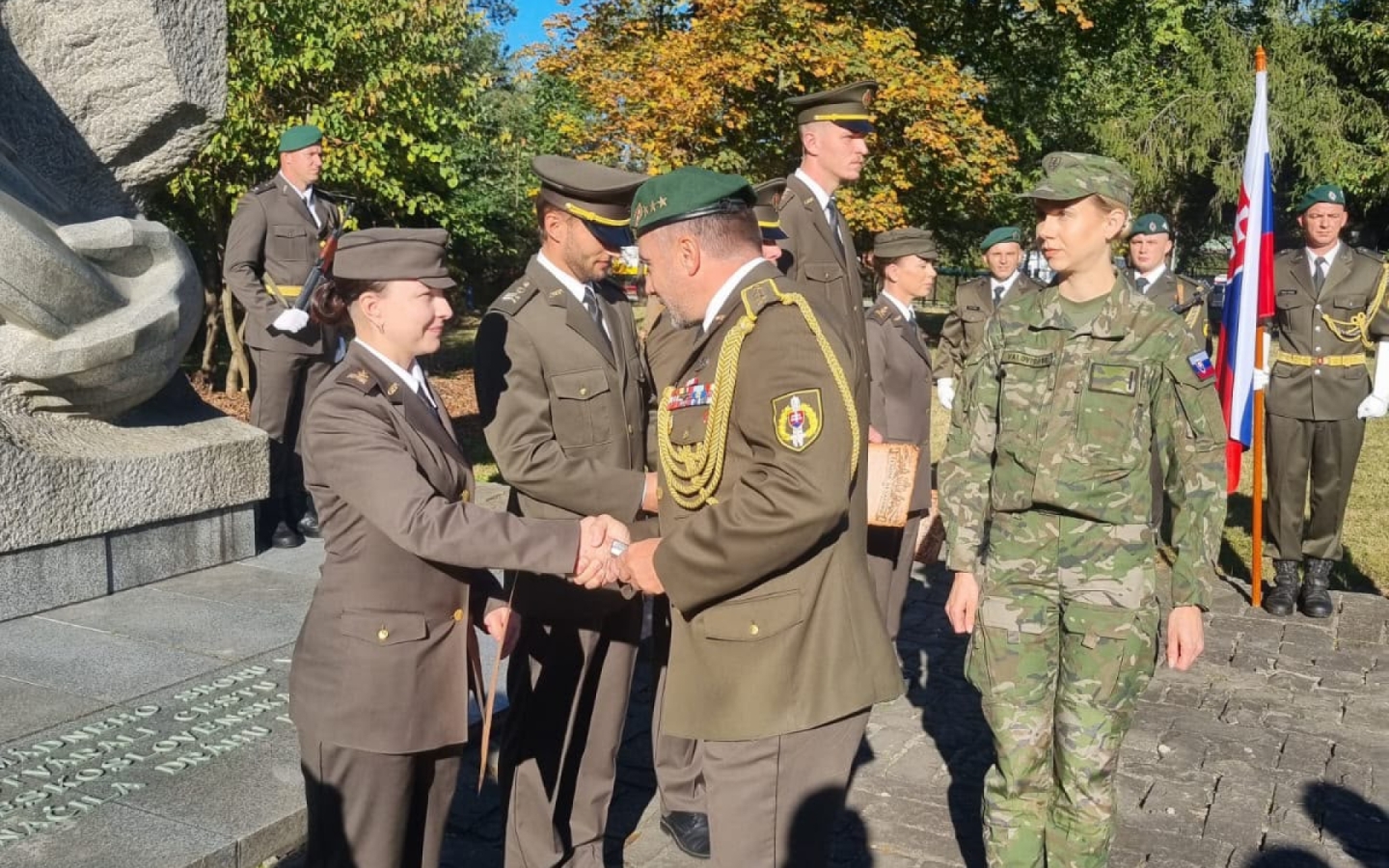 Slávnostné prijatie kadetov do kolektívu ženistov