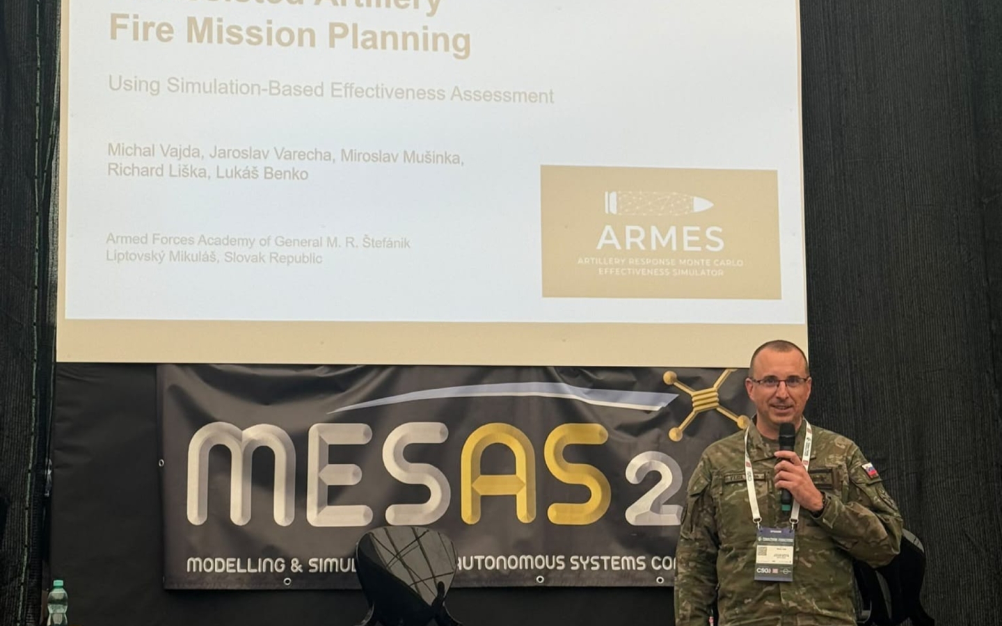 Akadémia ozbrojených síl na konferencii MESAS 2026