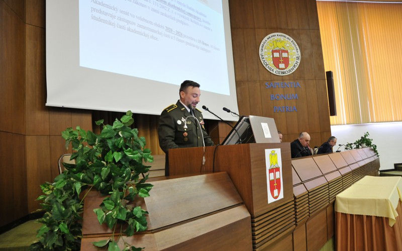 Výročné zasadnutie Akademického senátu Akadémie ozbrojených síl gen. M. R. Štefánika, 21. 04. 2022