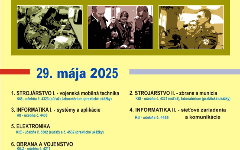 ŠVOČ - „Študentská vedecká konferencia 2025“,  29. 05. 2025