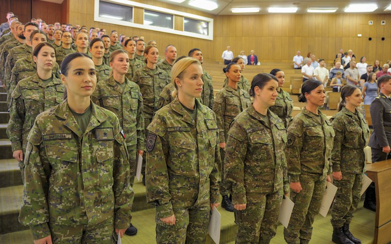 Ukončenie 34. Dôstojníckeho kurzu pre absolventov vysokých škôl, 18. 7. 2025