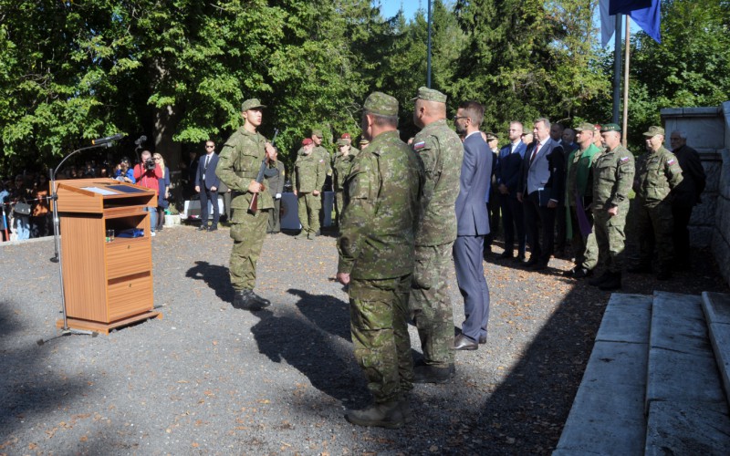 Military Oath of 1st year cadets - Háj, September 19th 2025