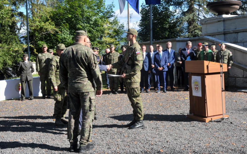 Military Oath of 1st year cadets - Háj, September 19th 2025