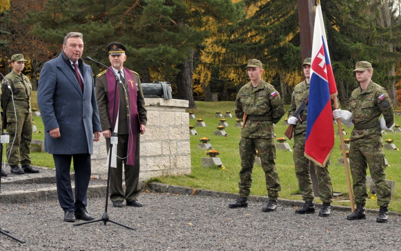 Memorial at military cemetery Háj-Nicovô, October 30th 2025