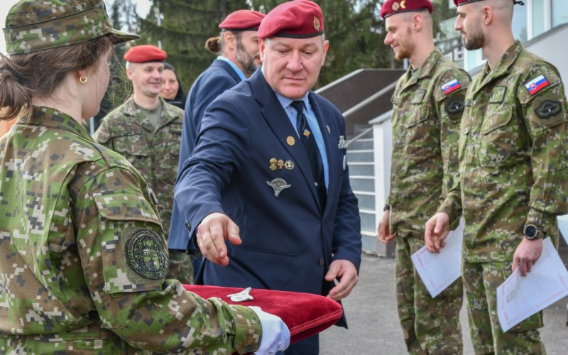 Slávnostný nástup pri príležitosti odovzdania bordových baretiek, 16.03.2026