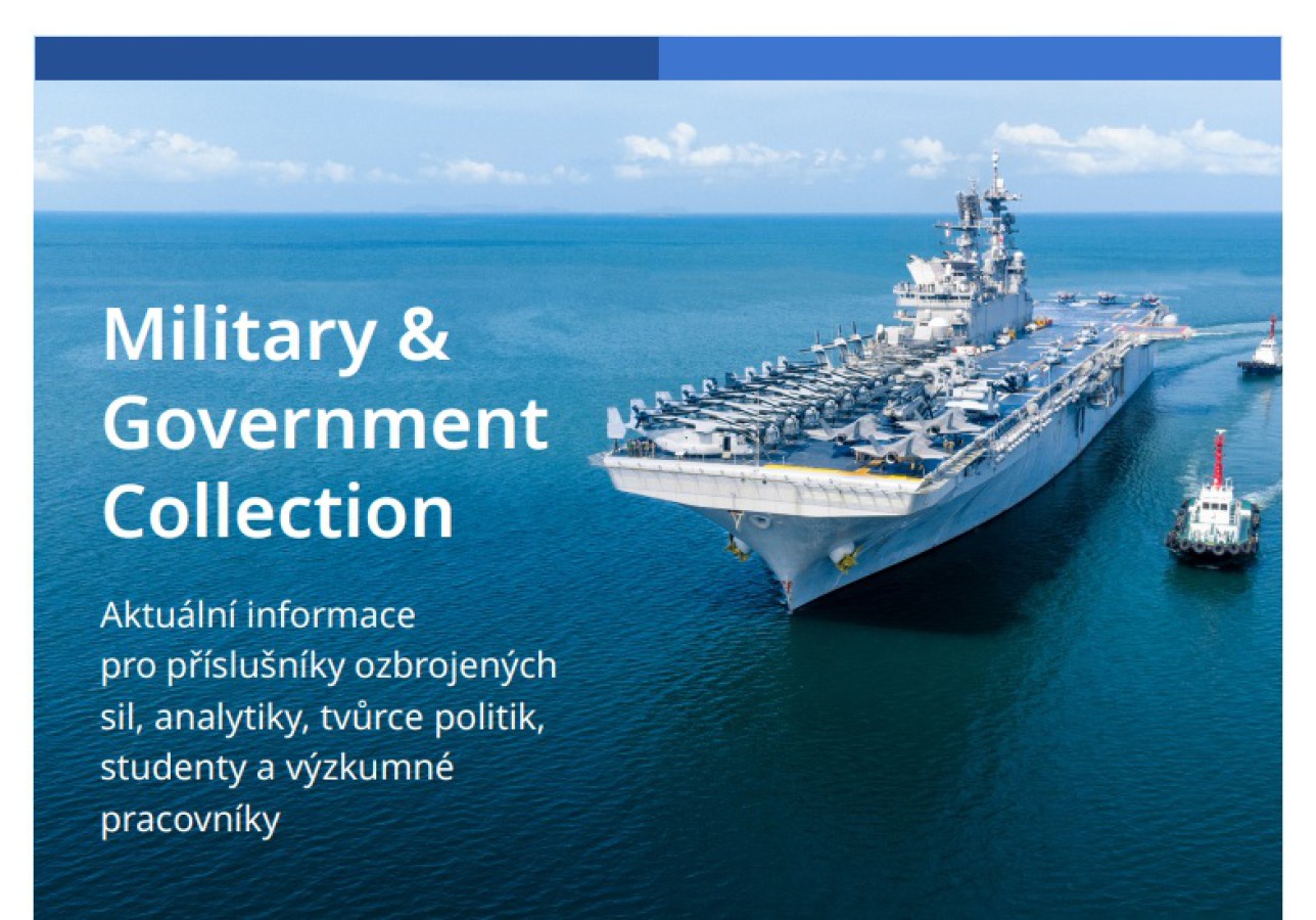 Skúšobný prístup do databáz Military & Government Collection a MLA International Bibliography with Full Text + MLA Directory of Periodicals