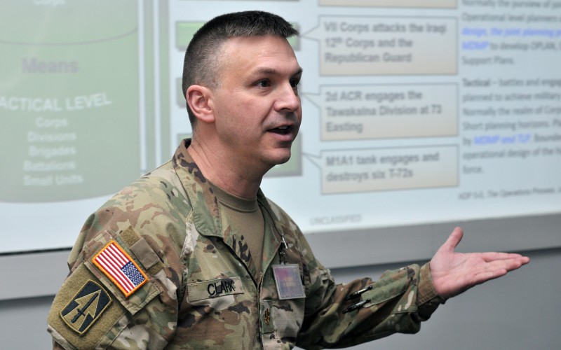 Instructor from National Guard Indiana (USA) at ISOC28, March 13th 2023