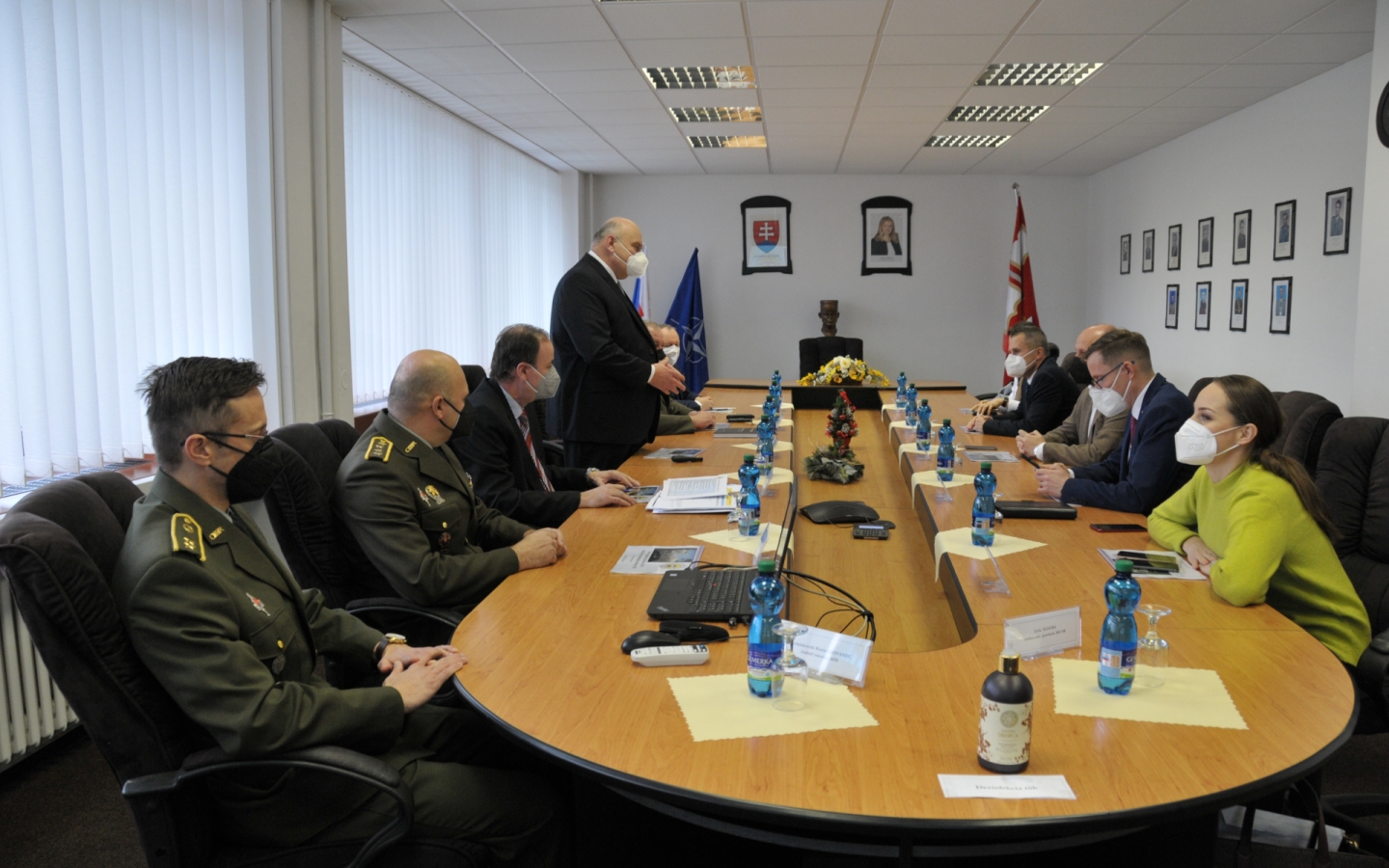 Návšteva MO SR v AOS, 09. 12. 2021