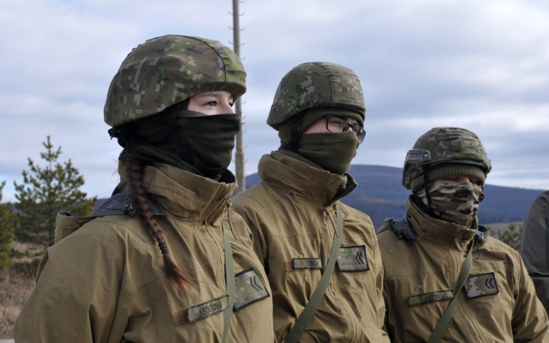 Training of 2nd grade cadets at the Kamenica nad Cirochou - Military Training Area, February 14th 2024