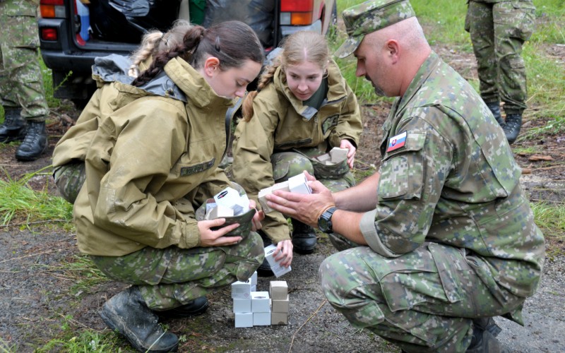 Field training for 1st year cadets, July 28th 2025