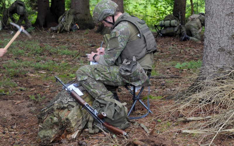 Field training for 1st year cadets, July 28th 2025