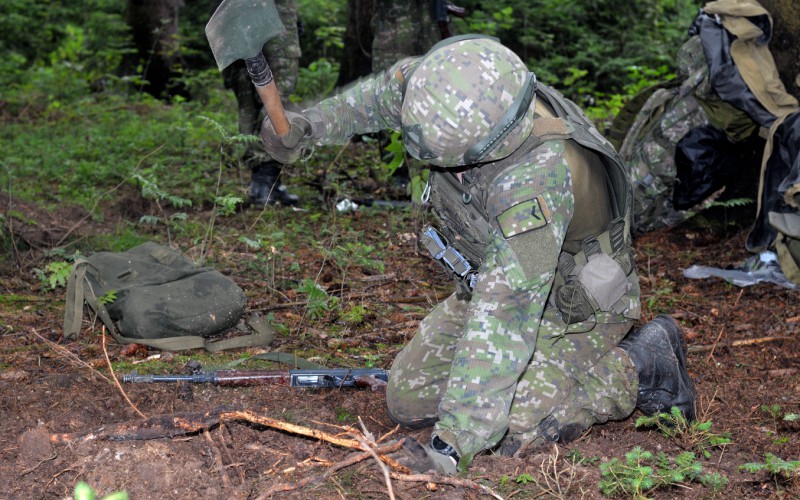 Field training for 1st year cadets, July 28th 2025