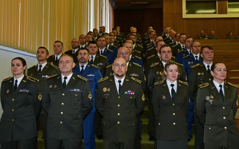 Slávnostné ukončenie 23. VYŠŠIEHO VELITEĽSKO–ŠTÁBNEHO KURZU, 12.12.2025