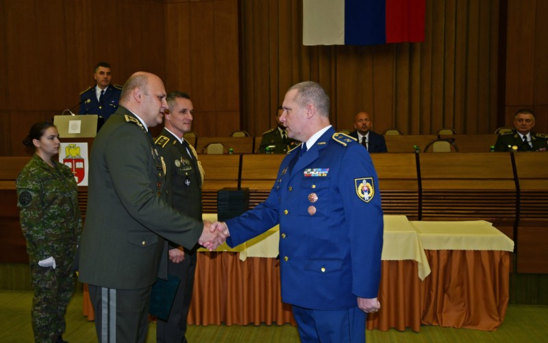 Slávnostné ukončenie 23. VYŠŠIEHO VELITEĽSKO–ŠTÁBNEHO KURZU, 12.12.2025