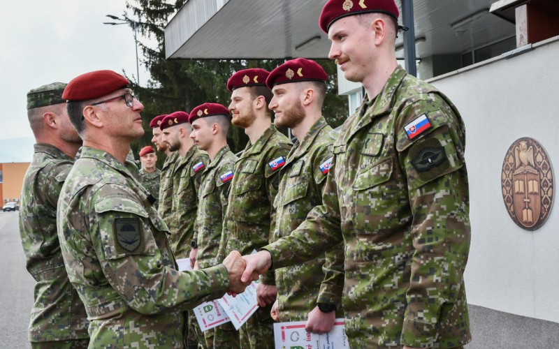 Slávnostný nástup pri príležitosti odovzdania bordových baretiek, 16.03.2026