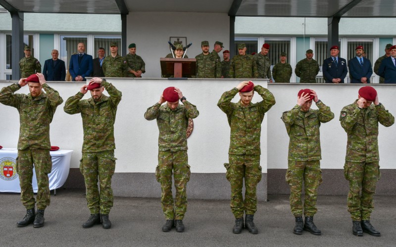 Slávnostný nástup pri príležitosti odovzdania bordových baretiek, 16.03.2026